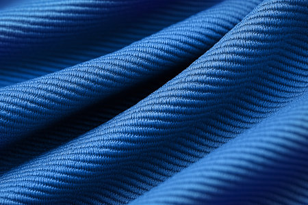 blue fabric macro close up. abstract background and texture for design. Generative AIの素材
