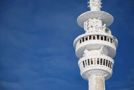 Outlook tower in Jeseniky mountains on Mount Pradedの写真素材