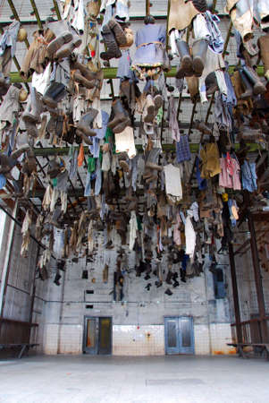 mine chain cloak room clothesの写真素材