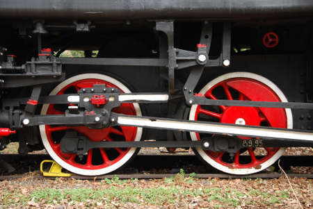 steam engine wheels detail