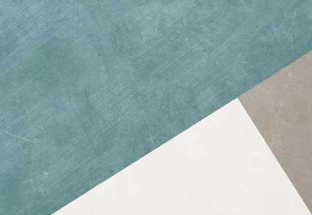 Pure blue, grey and white  colored geometry abstractの写真素材