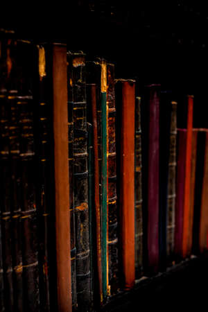 Rio de Janeiro, RJ. September 12, 2019: Books in shelves at the Royal Portuguese Reading Office downtown Rio de Janeiro, founded in 1837 by a group of 43 political refugees from Portugalのeditorial素材