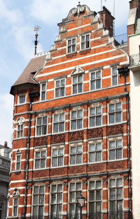 A typical british red brick mansionのeditorial素材