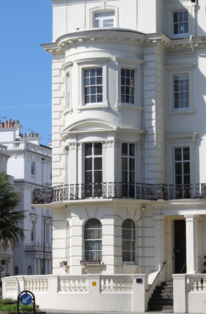 Typical georgian style townshouse in London, UKのeditorial素材