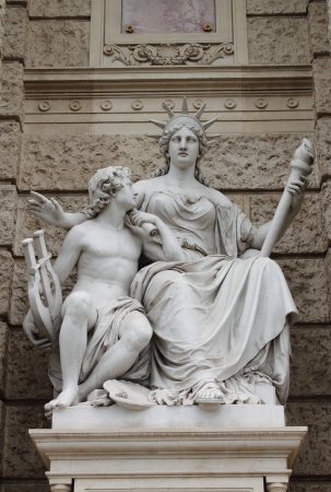 Statue of Europe in Natural History Museum, Viennaの写真素材