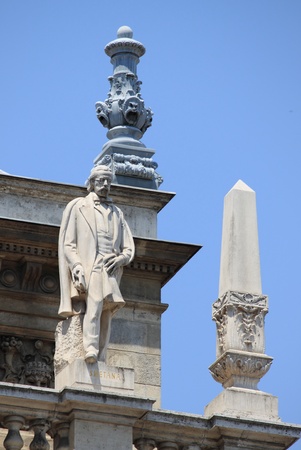 Statue of Bedrich Smetana in Opera House of Budapest, Hungaryの写真素材