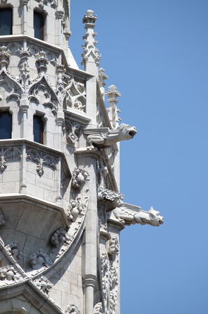 Gargoyles of Matthias Church in Budapest, Hungaryの写真素材