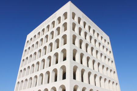 Squared Colosseum in Rome, Italyのeditorial素材