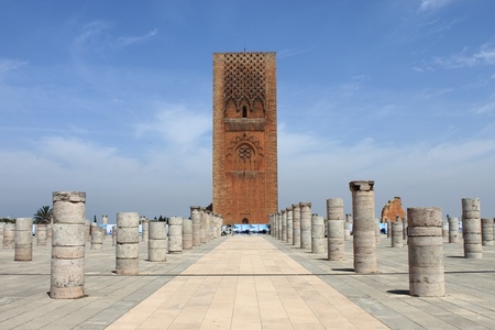 Hassan Tower in Rabat, Moroccoの写真素材