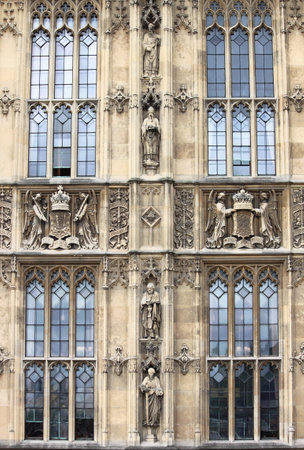 Bas-reliefs in Westminster Palace. London, UKのeditorial素材