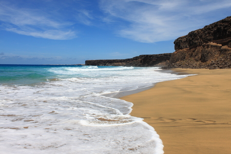 Playa de la Escalera in Fuerteventura. Canary Islands, Spain