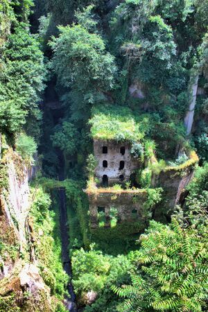 Deep valley of the mills in Sorrento, Italyの写真素材