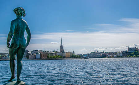view city hall building stockholmのeditorial素材