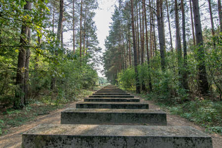 the memorial of the treblinka concentration campのeditorial素材
