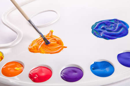 palette with colors
