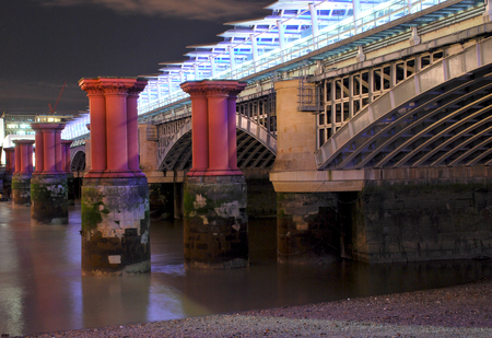 Blackfriars Bridge in London, UKのeditorial素材