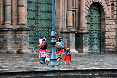 Urban Scene in Cuzco, Peruのeditorial素材