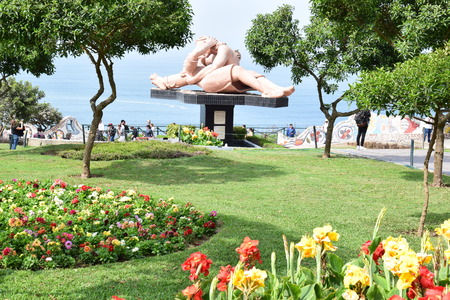 Public park  in Lima, Peruのeditorial素材