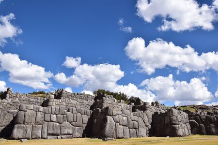 Remains of the Inca Citadel in Cusco, Peruの写真素材