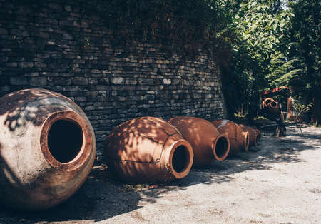 Georgia's Giant Clay Pots Hold An 8000-Year-Old Secret To Great Wineの写真素材
