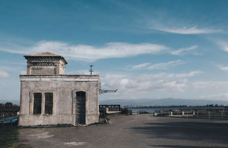 Structures within the Molentargius Regional Park - Sardinia (Saline) Italyのeditorial素材