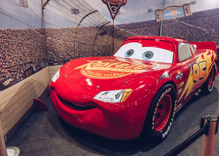 Milan - Italy - NOV 2017 - Reproduction of disney cars - FAIR MILAN CITY - INTERNATIONAL TOY FAIR FESTIVITYのeditorial素材