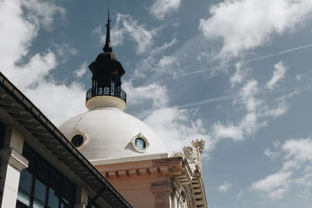Detail of the Historic building market in Lisbonの写真素材