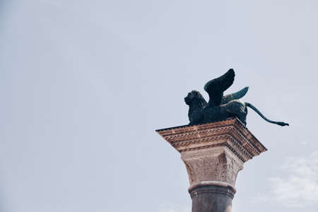 Symbol of Venice - Copy space - Italy.の写真素材