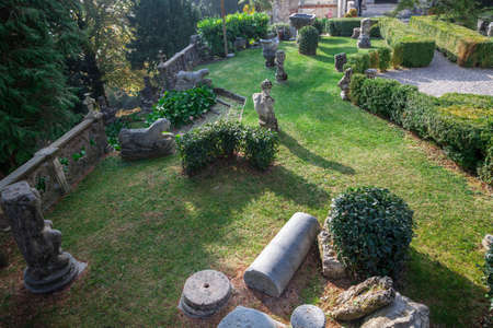 Varese OCT 2018 ITALY - villa in the square of arrival of the sacred mountain of Varese, Italy.のeditorial素材