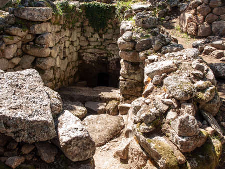 Sacred Source entrance archaeological site of Noddule in the megalithic circle and large circular...