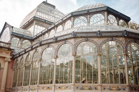 view of Palacio de Cristal, The Crystal Palaceのeditorial素材