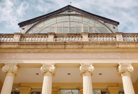 entrance view of Palacio de Cristal, The Crystal Palaceのeditorial素材