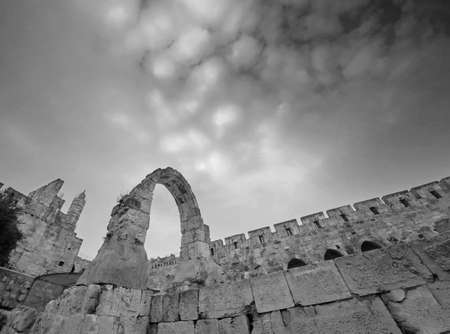 view of David's tower in Jerusalem, Israel