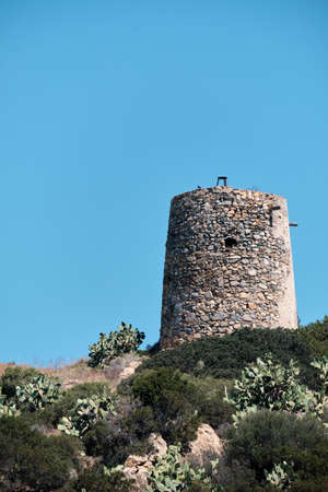 ower-fortress type of construction the ancient Sardinians builtの写真素材