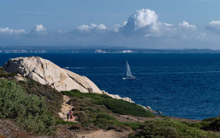 seascape stunning view in the north sardinia - (CAPO TESTA) travel destination - summer seasonの写真素材