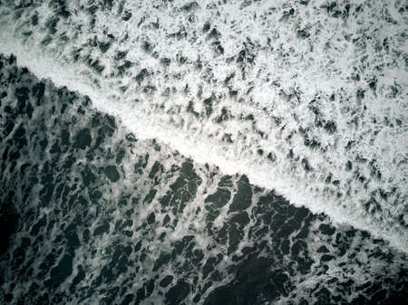 aerial view of wave during winter season - background abstract nature conceptの写真素材