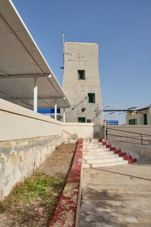 old building in the coast in the port area near the Valletta district in Malta