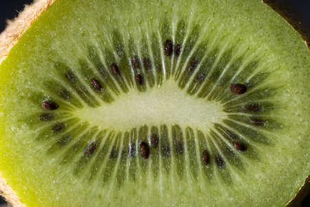 Sliced  Kiwi fruit の写真素材