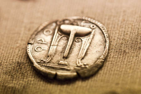Ancient Greek currencyの写真素材