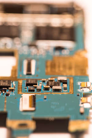 macro details of electronic components in computer circuits