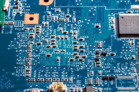 macro details of electronic components in computer circuits