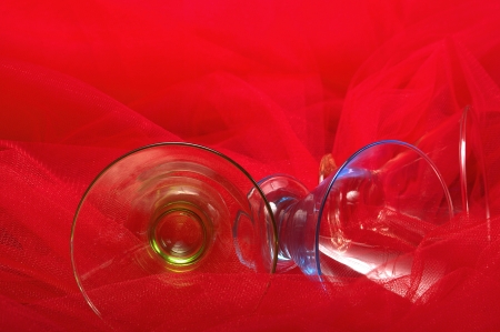glasses floatingの写真素材