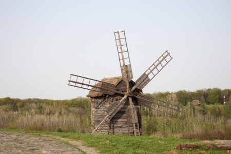 countryside, windmills
