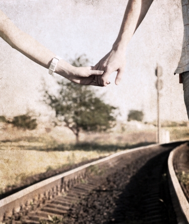 artwork in grunge style,  coupleの写真素材