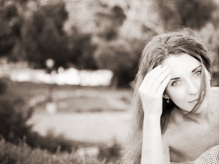 artwork  in retro style,  beautifull young woman, monochromeの写真素材