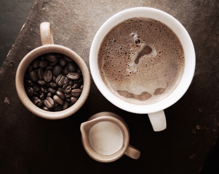 Artwork in retro style, coffeeの写真素材