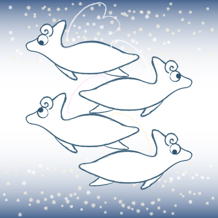 Winter angelsのイラスト素材