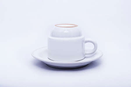 Coffee cup upsidedownの写真素材