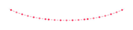 Valentine's Day banner bunting clipart vector illustrationのイラスト素材