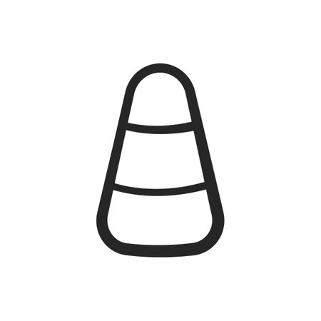 Candy corn icon outline clipart line artのイラスト素材